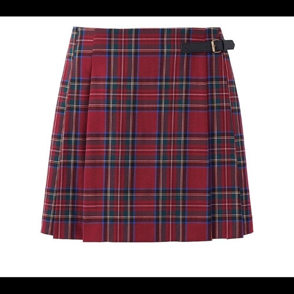 Uniqlo Tartan Plain Skirt (size 4)